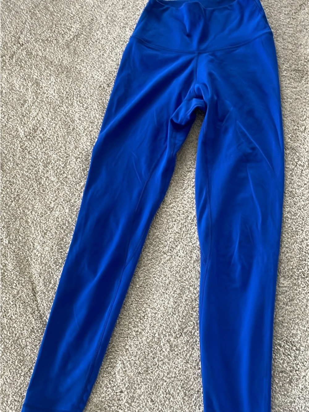 High-Waist Royal Blue Active Leggings for Women